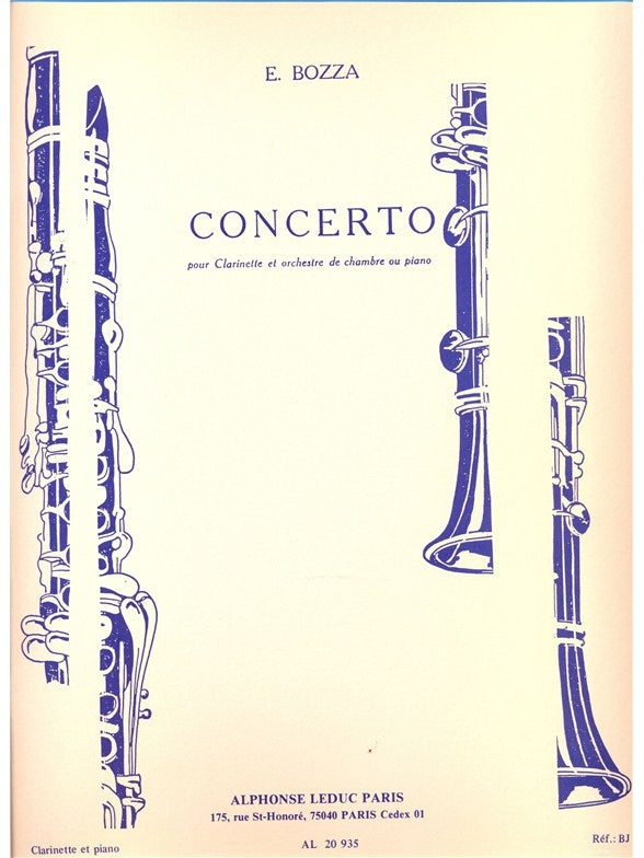 Concerto pour clarinette et orchestre de chambre | Eugène Bozza