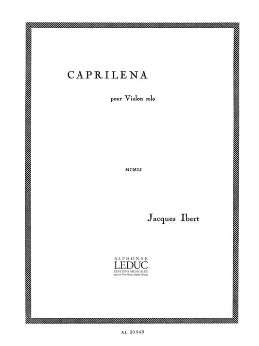 Caprilena | Jacques Ibert | Violon