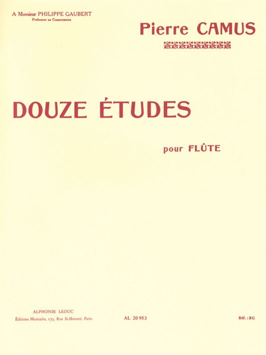 12 Études | Camus | Flûte
