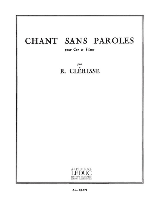 Chant Sans Paroles | Robert Clerisse | Cor