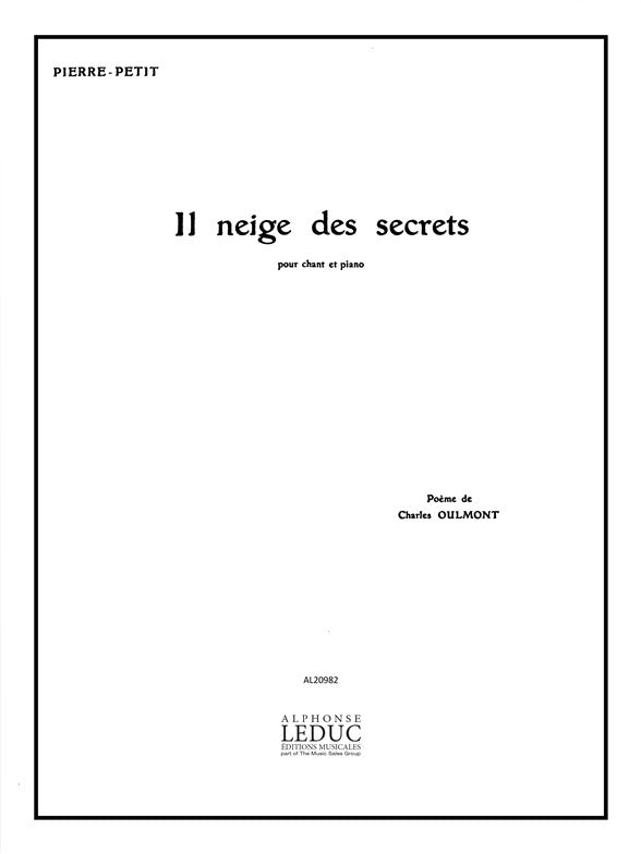 Il Neige Des Secrets | P. Petit | Voix