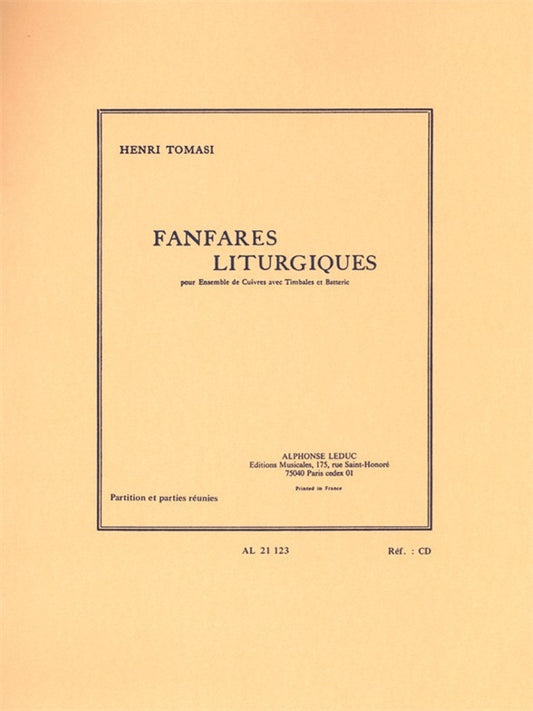 Fanfares Liturgiques | Henri Tomasi | Ensemble de cuivres