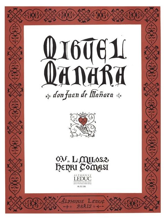 Miguel Mañara | Henri Tomasi | Voix