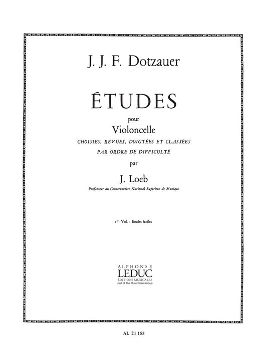 Études Vol. 1 Violoncelle | Friedrich Dotzauer