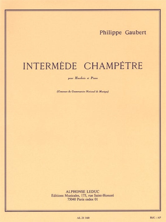 Intermède champêtre | Philippe Gaubert | Hautbois