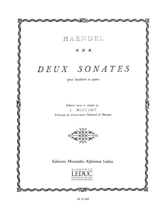 2 Sonates | Georg Friedrich Händel | Hautbois