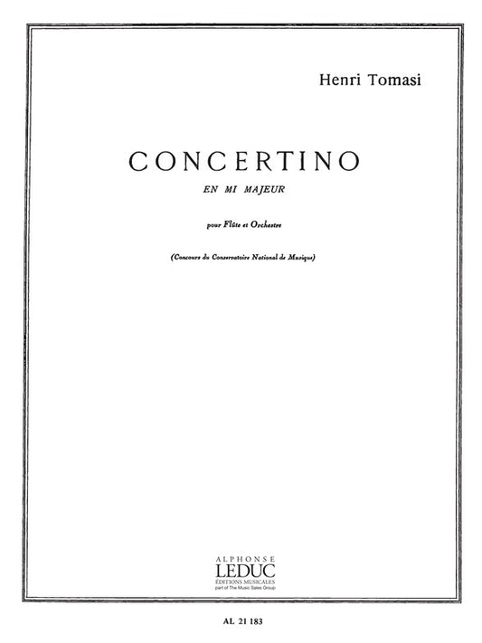 Concertino en mi majeur | Henri Tomasi | Flûte