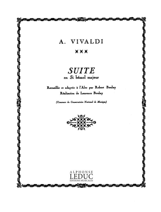 Suite En Sib Majeur | Antonio Vivaldi | Alto