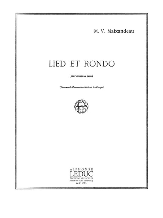 Lied Et Rondo | Maixandeau | Basson