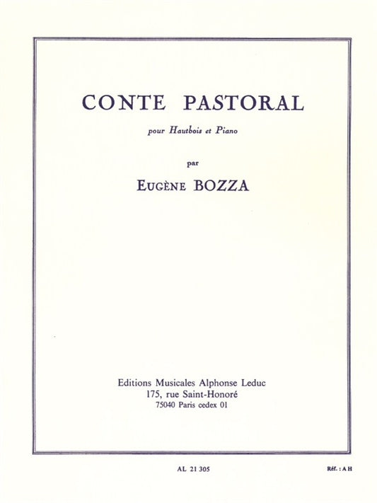 Conte Pastorale | Eugène Bozza | Hautbois