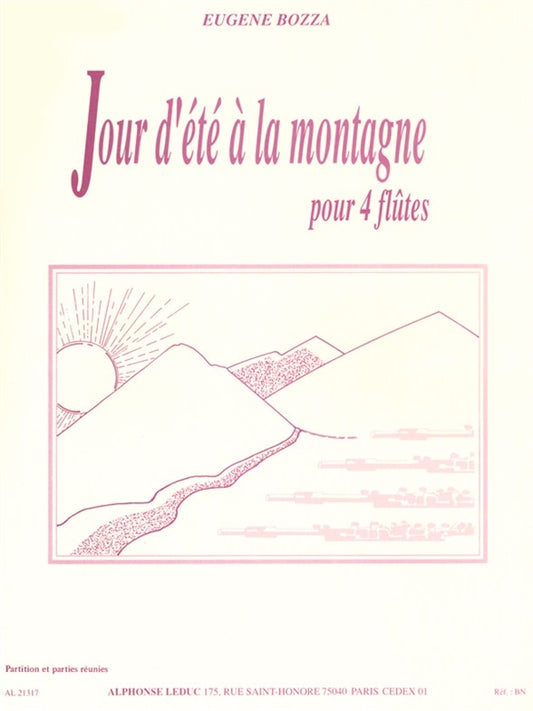 Jour d'été à la montagne pour 4 flûtes | Eugène Bozza