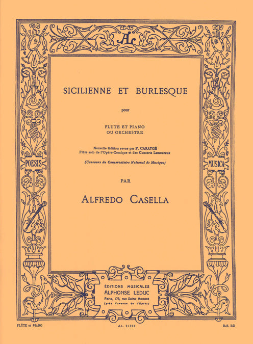 Sicilienne & Burlesque | Alfredo Casella | Flûte