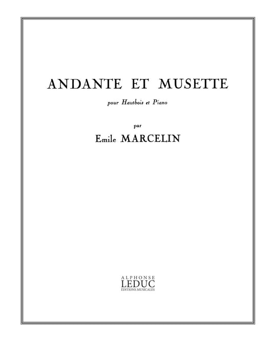 Andante Et Musette | Marcelin | Hautbois