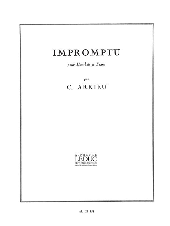 Impromptu | Claude Arrieu | Hautbois