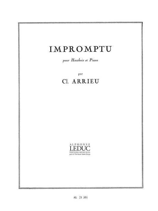Impromptu | Claude Arrieu | Hautbois