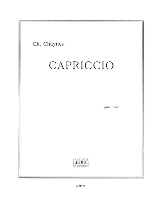 Capriccio | Charles Chaynes | Piano
