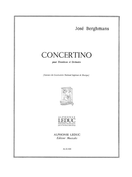 Concertino -Tromb.Et Orch | Berghmans | Trombone