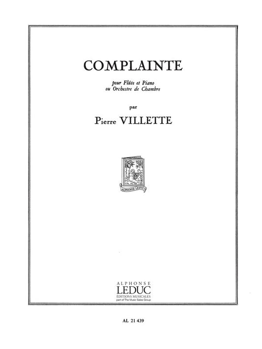 Complainte | Villette | Flûte