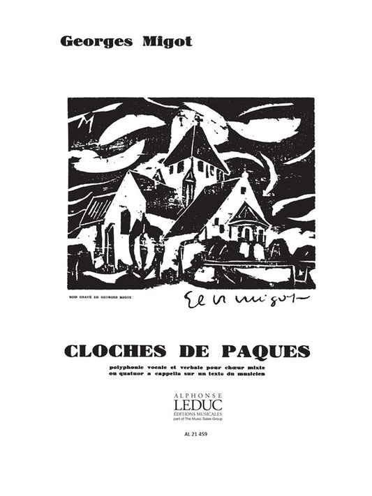 Cloches de Pâques de Migot, Partition chorale pour chœur à 4 voix