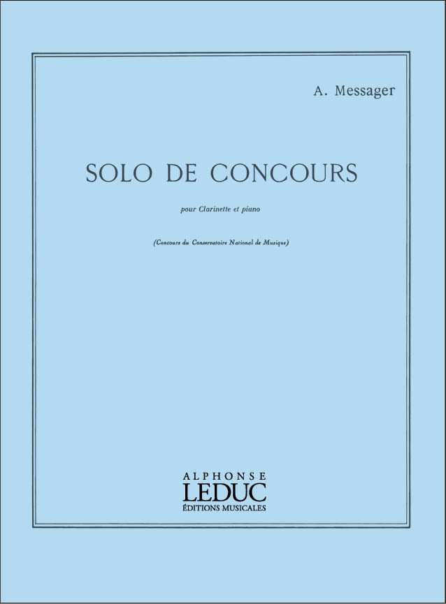 Solo De Concours | André Messager | Clarinette