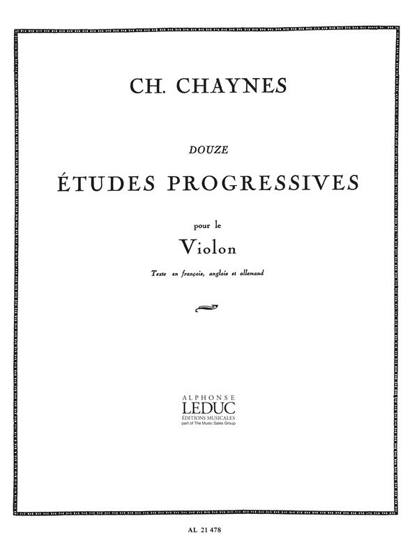 12 Études Progressives | Charles Chaynes | Violon