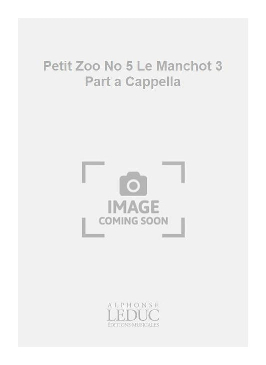 Petit Zoo n° 5 - Le Manchot - à 3 voix a cappella | Robert Bariller