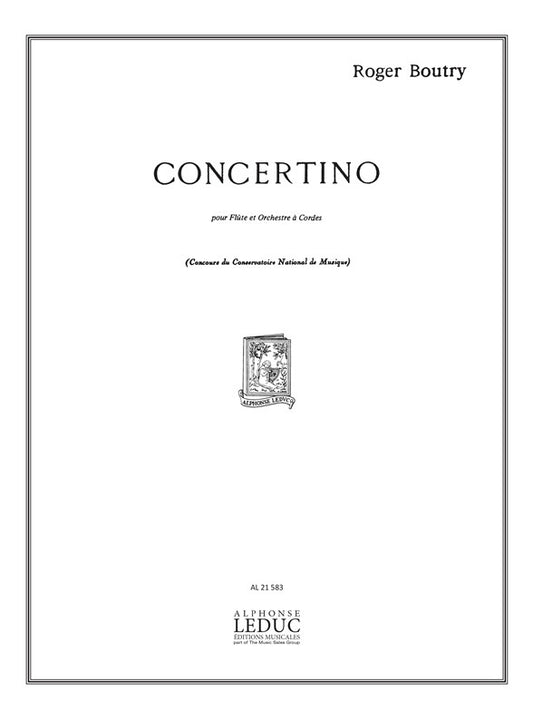 Concertino | Roger Boutry | Flûte
