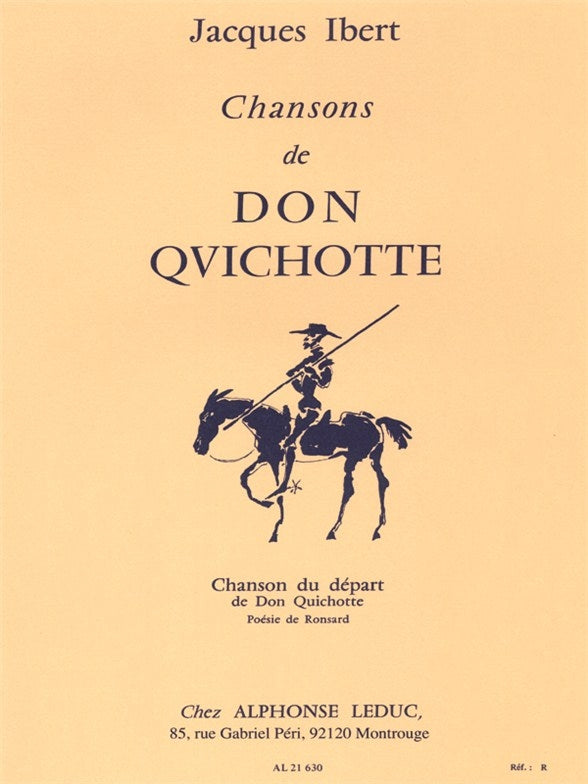 Chansons De Don Quichotte No.1 - Chanson Du Depart | Jacques Ibert