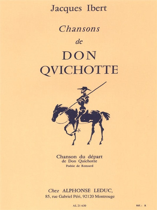 Chansons De Don Quichotte No.1 - Chanson Du Depart | Jacques Ibert