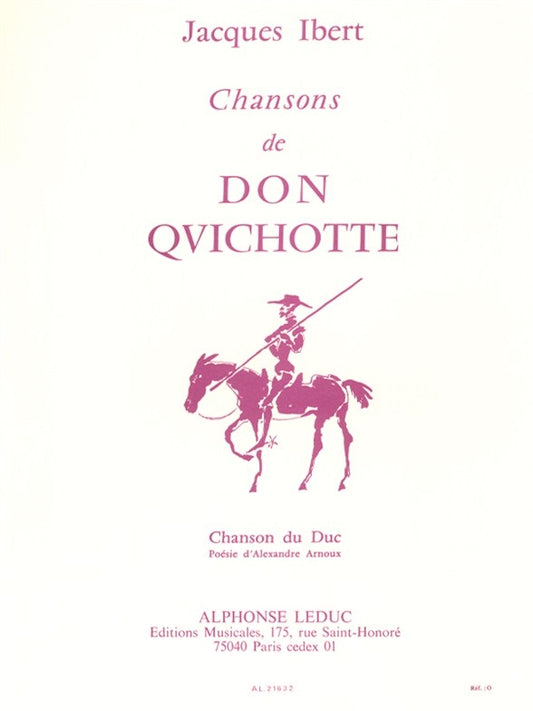 Chansons De Don Quichotte No.3 - Chanson Du Duc | Jacques Ibert