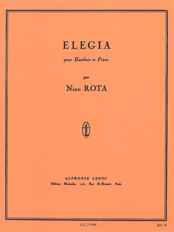 Elegia | Nino Rota | Hautbois