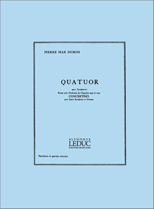Quatuor de saxophones | Pierre-Max Dubois