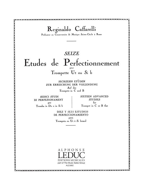 16 Études de Perfectionnement | Reginaldo Caffarelli