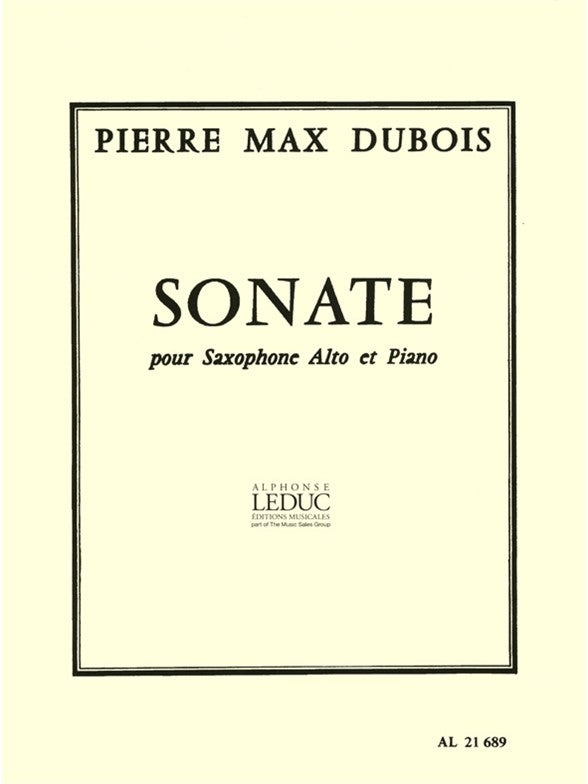 Sonate pour saxophone alto et piano | Pierre-Max Dubois