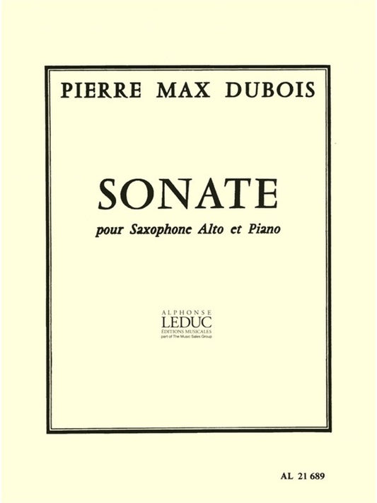 Sonate pour saxophone alto et piano | Pierre-Max Dubois