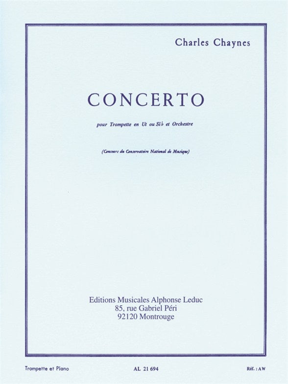 Concerto pour Trompette et Orchestre | Charles Chaynes