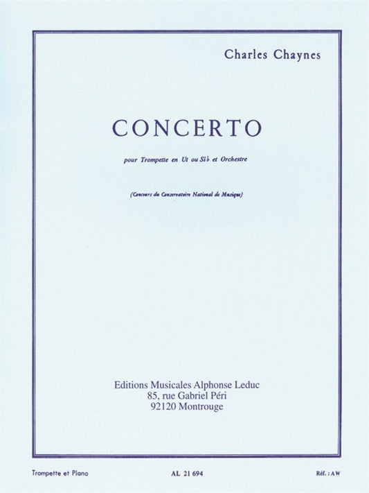 Concerto pour Trompette et Orchestre | Charles Chaynes