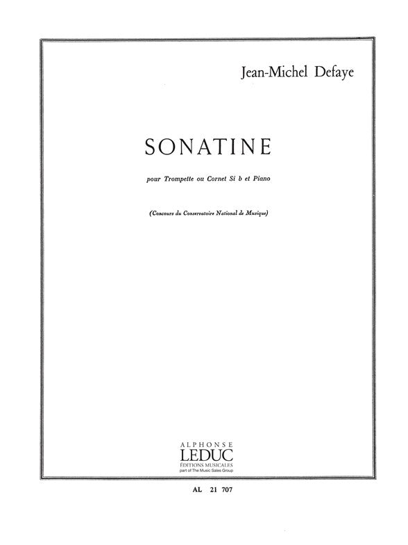 Sonatine | Jean-Michel Defaye | Trompette