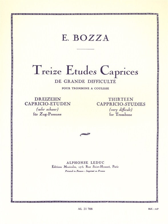 13 Études-Caprices De Grande Difficulté | Eugène Bozza