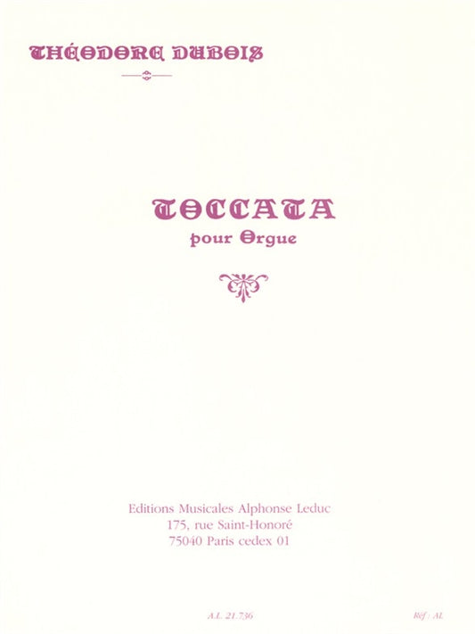 Toccata | Théodore Dubois | Orgue
