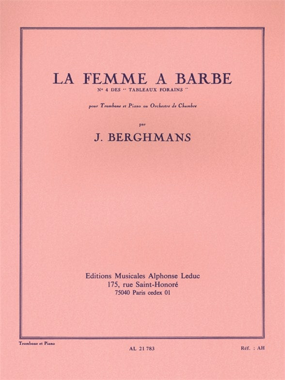 Jose Berghmans: La Femme a Barbe | Jose Berghmans | Trombone