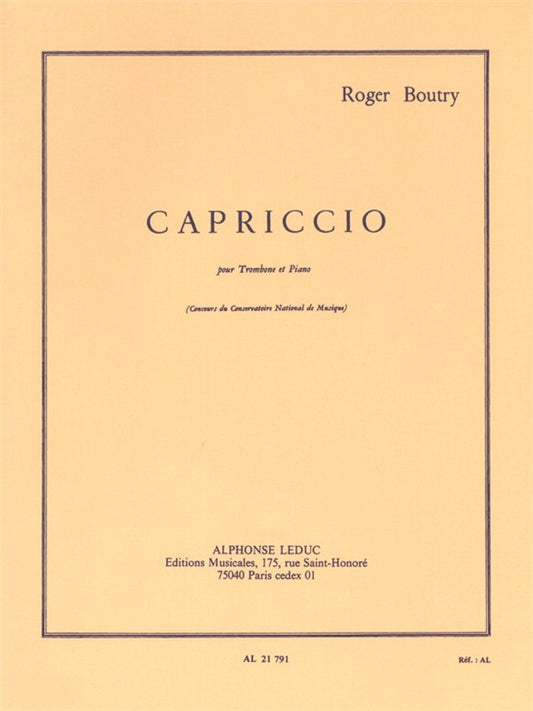 Capriccio | Roger Boutry | Trombone