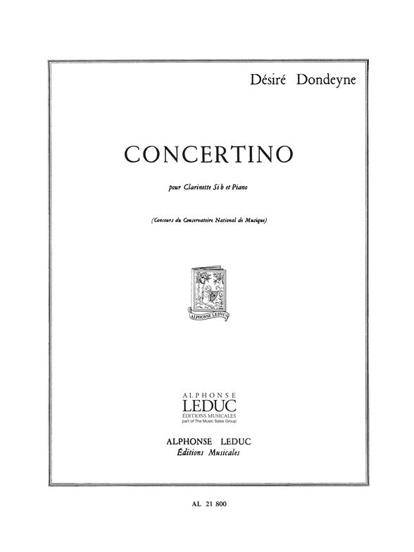 Concertino | Dondeyne | Clarinette