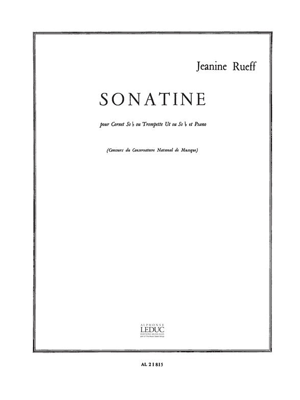 Sonatine | Jeanine Rueff | Cornet