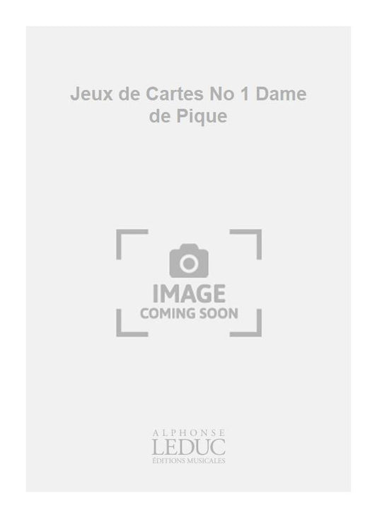 Jeux de Cartes No 1 Dame de Pique de Robert Bariller, Livre pour voix