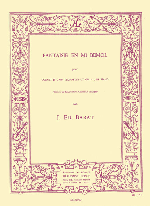 Fantaisie en Mi bémol | Jaques Barat | Trompette