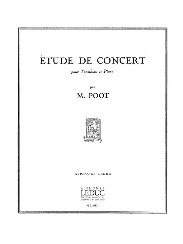 Étude De Concert | Poot | Trombone