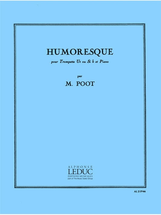 Humoresque de Poot, Livre pour trompette et Piano