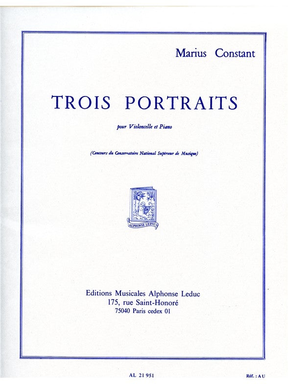 3 Portraits | Marius Constant | Violoncelle