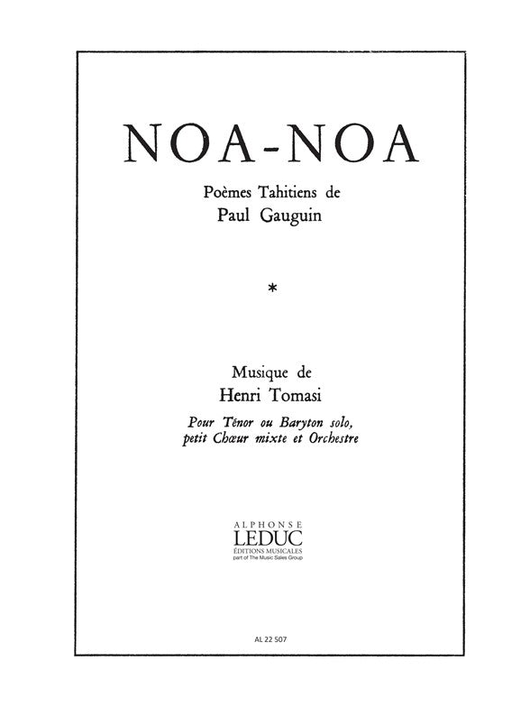 Noa-Noa | Henri Tomasi | Chœur